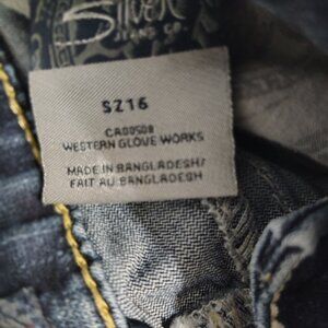 Silver McKenzie crop jeans